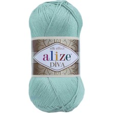 Alize Diva (5 Adet) 463 Mint Rengi El Örgü Ipliği