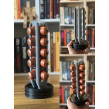 Luvenza Design Modern 3D Baskı Dikey Kahve Kapsül Standı - 20 Adet Kapasiteli