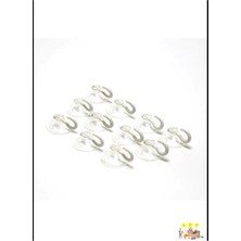 PremiumPort Beyaz Cam Vantuzlu Öpücük Askılı Set, 20'li Paket, Güçlü Yapışma