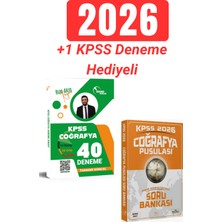 Doktrin Yayınları 2026 Kpss Doktrin Coğrafya 40 Deneme ve Cba Coğrafya Pusulası Soru Bankası +1 Kpss Deneme Hediyeli