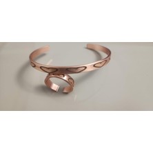 Neefy Saf Bakır El Işçiliği Ince ve Şık Bileklik