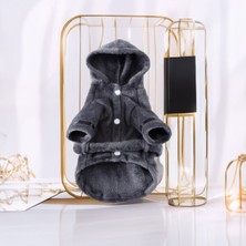 Feyza Design Ultra Sıvı Emici ve Hızlı Kuruyan Gri Bornoz - Evcil Hayvanlar Için