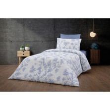 UYGURİYE Tek Kişilik Nevresim Takımı Yorgan Kılıfı %70 Pamuk Çiçekli Desen+ Lastikli Çarşaf+ Yastık Kılıfı