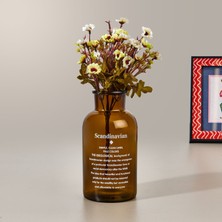 Matmel Deco Scandinavian Cam Vazo - Amber - 20X10 cm