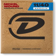 Braventa Collection Jim Dunlop DMN1140 Nickel Wound Loop End Mandolin Teli (11/40)