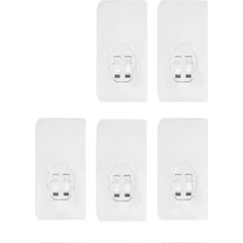 PremiumPort Pratik Yapışkanlı Askı, 5'li Set, Çok Amaçlı Duvar Askısı