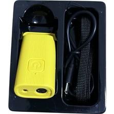 Feyza Design Mini Ultrasonik Köpek Kovucu, Şarj Edilebilir ve USB ile Çalışır, Sarı Renk