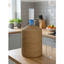 PremiumPort Doğal Hasır Ip Kaplamalı Şık Damacana Kılıfı, Zarif ve Koruyucu Tasarım