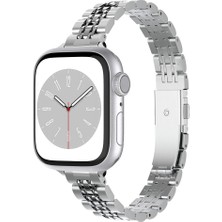 Braventa Collection Ile Uyumlu Watch 38MM/40MM KRD-103 Metal Kordon Gümüş