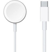 Braventa Collection Microcase Apple Watch Series 10 42MM / 46 mm Için Type-C Manyetik Şarj Cihazı 1m - Beyaz AL3432