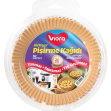 Viora Airfryer Yuvarlak Pişirme Kağıdı 20*50'li