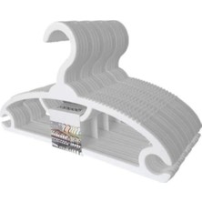 PremiumPort 12'li Bebek Elbise Askısı Seti, Güvenli ve Şık Tasarım