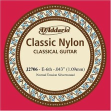 Braventa Collection D'addario J2706 Klasik Gitar Tek Teli, Classic Nylon, Normal Tension