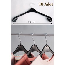 PremiumPort 10'lu Plastik Elbise Askısı Seti, Pratik ve Dayanıklı Organizer
