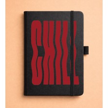 Adasena Tarihsiz 224 Sayfa Termo Defter Baskılı Desenli 13X21 cm Siyah - Chill