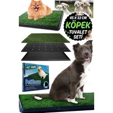 Feyza Design Pratik ve Dayanıklı Köpek Çim Eğitim Seti, Iç ve Dış Mekan 45X32 cm