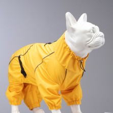 Feyza Design Yumuşak Sarı Köpek Yağmurluğu, Rahat ve Şık Tasarım, Beden 1