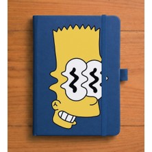 Adasena Tarihsiz 224 Sayfa Termo Defter Baskılı Desenli 13X21 cm Lacivert - Bart
