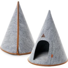 Braventa Collection Beylini Kedi Evi Köpek Çadırı Katlanabilir Taşınabilir Demonte Kolay Kurulum Şık Dizayn Yaz Kış Isı