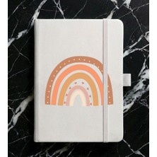 Adasena Tarihsiz 224 Sayfa Termo Defter Baskılı Desenli 13X21 cm Beyaz - Rainbow