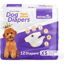 Feyza Design Küçük Köpekler Için Nefes Alan Külotlar, 12'li, 26-34CM, 1-2kg