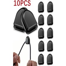 PremiumPort Siyah Çok Amaçlı Kanca 10'lu, Dayanıklı ve Çok Yönlü Kullanım