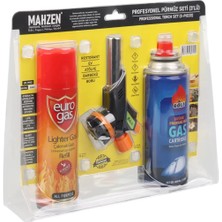 Go İthalat 3 Parça Profesyonel Pürmüz Seti Pürmüz Torch Çakmak Başlık- Kamp Gazı 400ML- Çakmak Gazı 270 (5477)