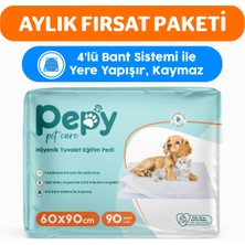 Feyza Design 60X90 Hijyenik Tuvalet Eğitim Pedi 30'lu 3 Paket, Konfor ve Güvenli Kullanım
