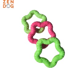 Feyza Design Renkli Çiçek Şeklinde Köpek Çiğneme Oyuncağı, Diş Temizleme ve Eğlence