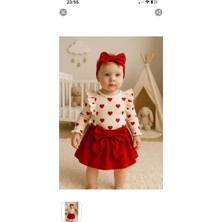 Mini Moda House Kalpli Fırfırlı Etekli 3’lü Takım