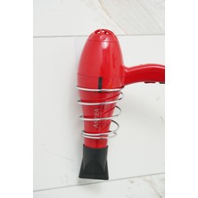 PremiumPort Krom Çelik Güçlü Magic Yapışkanlı Saç Kurutma Makinesi Askısı