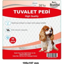 Feyza Design Yumuşak Köpek Çiş Pedi 60X90CM 30'lu Paket, 120 Adet Tam Koruma