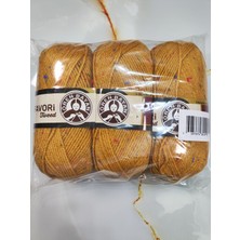 Ören Bayan Favori Tweed Hardal El Örgü Ipi (3 Adet) - Renk: 115C