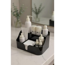 PremiumPort Şık Siyah Makyaj ve Kozmetik Düzenleme Kutusu Organizeri