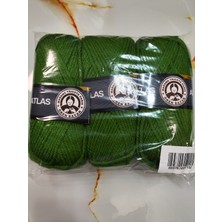 Ören Bayan Atlas Yeşil El Örgü Ipi (3 Adet) - Renk: 087