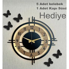 Duvar Saati 50 cm Pilli Ledli Sonomo Saat Dekoratif Saat