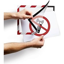 Starseven Durable Miknatisli Güvenli̇k Çerçeveleri̇-Kirmizi/beyaz Renk-2'li̇