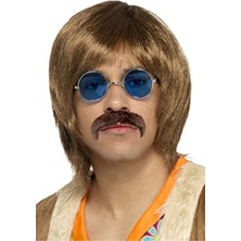 Skygo Yuvarlak Cam John Lennon Tarzı Gümüş Çerçeveli Mavi Gözlük