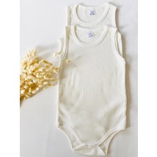 Miyakidsworld Ecru Renk 2’li Çıtçıtlı Pamuklu Body – 3-12 Yaş Özel Gereksinimli Çocuklar Için Rahat Kalıp