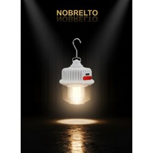 Nobrelto Güneş Enerjili Şarjlı Kamp Lambası - 8 Saat Aydınlatma / Type-C