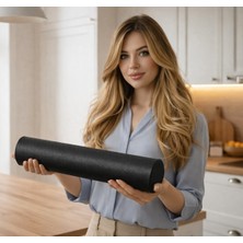 PremiumPort Yapışabilir Siyah 9m Çek Kopar Kaymaz Kaydırmaz Dolap ve Raf Düzenleyici