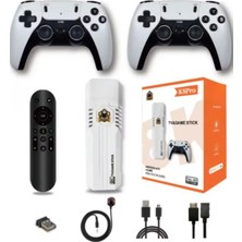 Azurtech 64 GB Gta Pes Fifa Sega Psp Retro Atari 26776 Oyunlu 3D 4K Hd 2.4g Game Box Oyun Konsolu