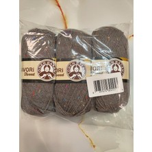 Ören Bayan Favori Tweed Vizon El Örgü Ipi (3 Adet) - Renk: 014A