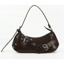 Melisa Çanta Eşarp Kadın Kemer Toka Detaylı Omuz Çantası