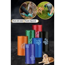 Feyza Design 4 Rulo 60 Adet Pratik ve Hijyenik Köpek & Kedi Kaka Poşeti