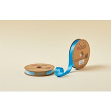 Vintessy Biye Saten Katlı 015 Turkuaz 2 cm 25 Metre %100 Polyester