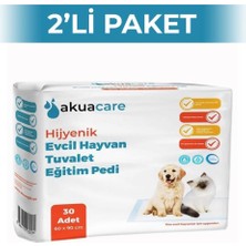 Feyza Design Yumuşak ve Kullanışlı Evcil Hayvan Tuvalet Eğitim Pedi 60X90 Cm, 30'lu 2 Paket