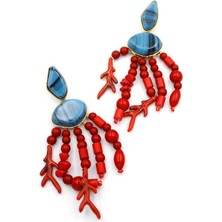 Royaleks Mercan Küpe - Kırmızı