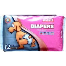 Feyza Design Küçük Köpekler Için Alt Tuvalet Bezi 12'li Paket, 2-4 kg