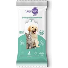 Feyza Design Yeşil Çaylı Kedi ve Köpek Temizleme Mendili 60 Adet, Ferah ve Temiz Doku